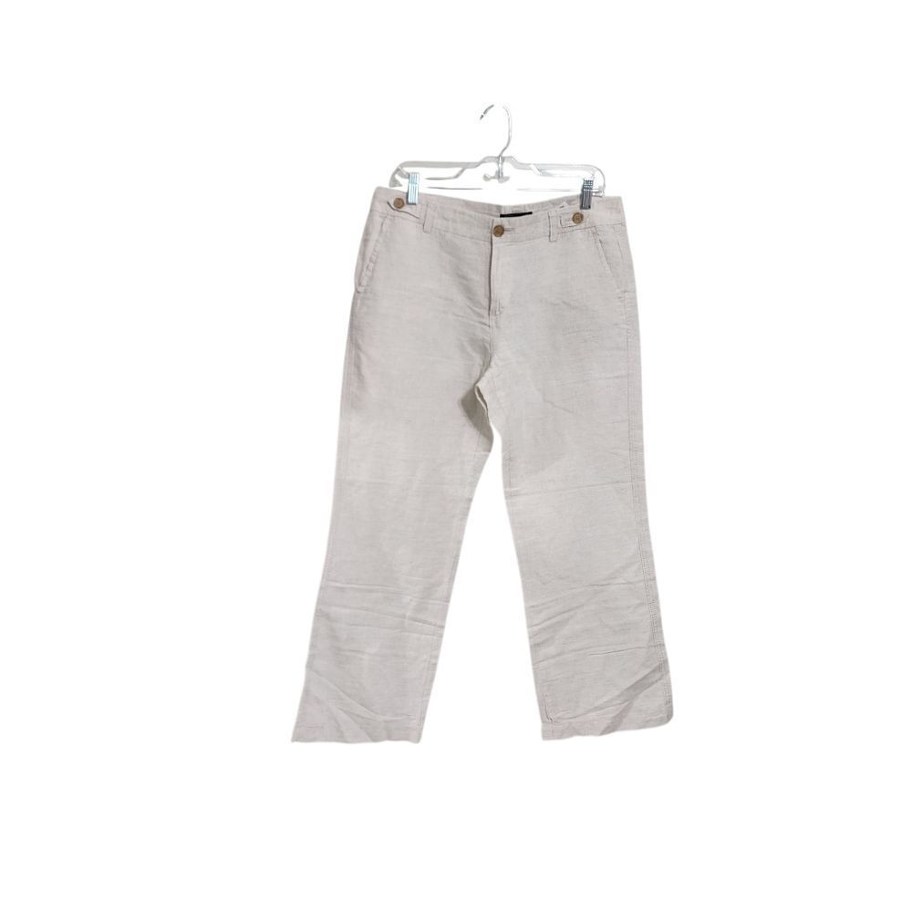 Bananna Republic Pants 10 Linen Cotten Wide Leg